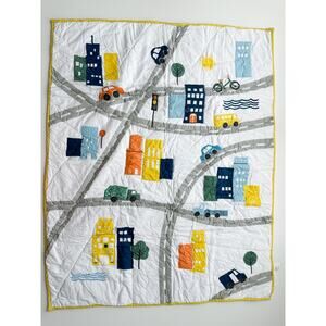Crate & Kids Cityscape Baby Quilt